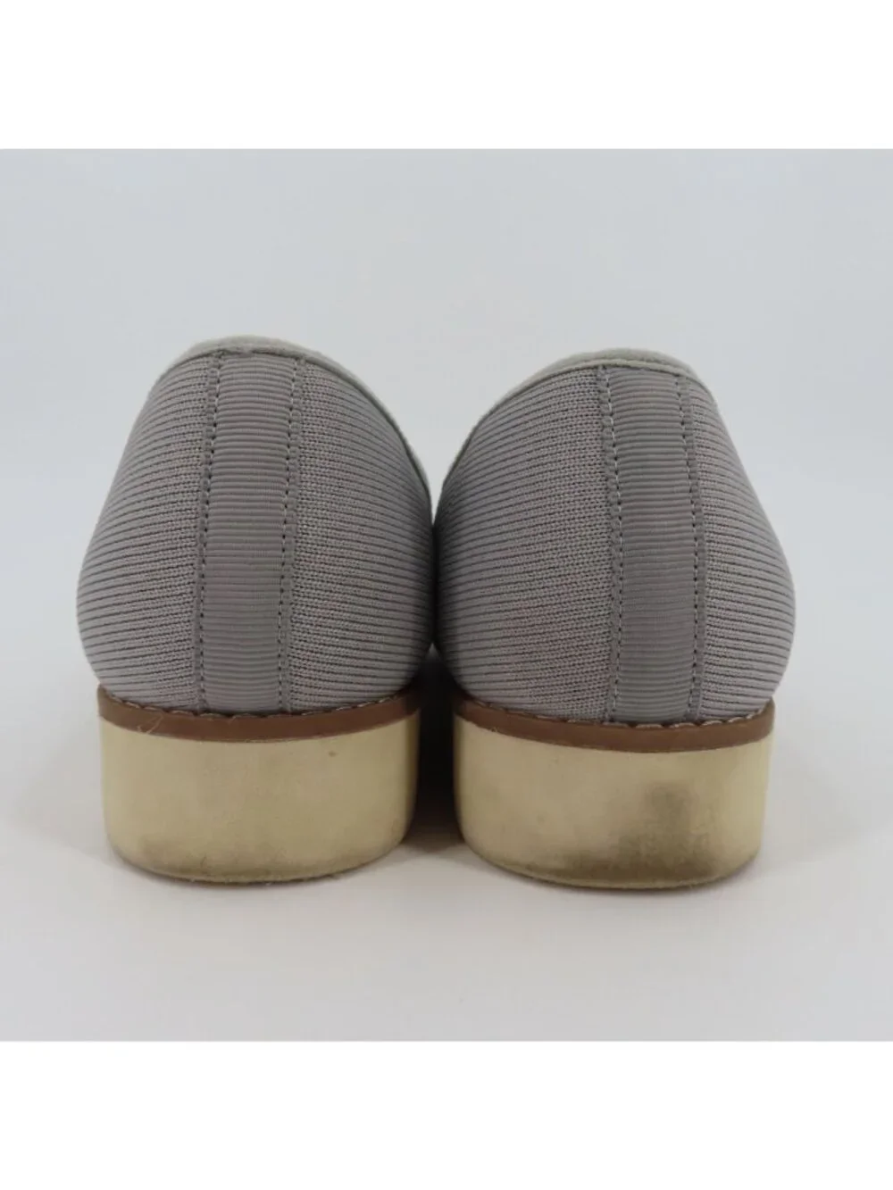 Dr Scholls 7 M Women Imagine Knit Grey Slip On Loafers Causal Comfort Shoes